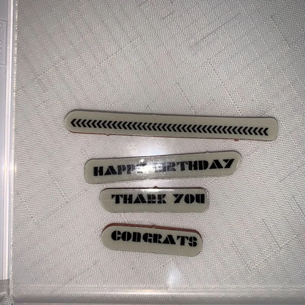 Stampin Up! Says It All Cling Set Happy Birthday Thank You Congrats Party Craft